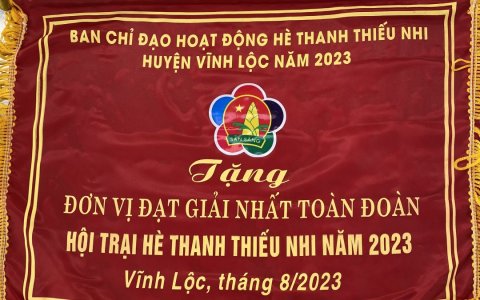 Thư cảm ơn về việc tham gia ủng hộ hội trại hè năm 2023 tại thị trấn Vĩnh Lộc